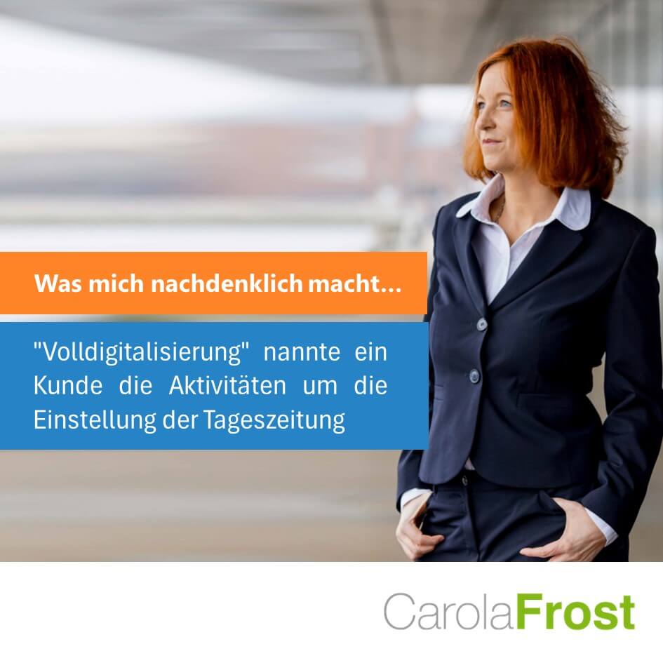 Was mich nachdenklich macht…